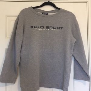 Vintage polo sport quarter sleeve crew neck